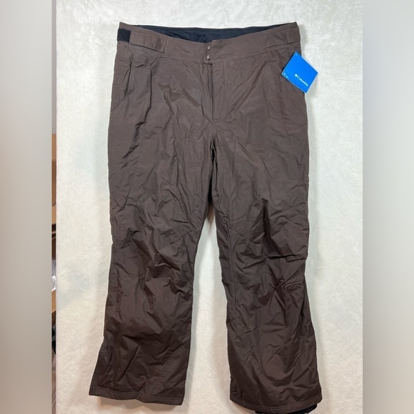NWT 1X Columbia Lilly Snow Glimmer Brown OmniShield Lined Fleece Snow Pants Warm - Picture 2 of 14